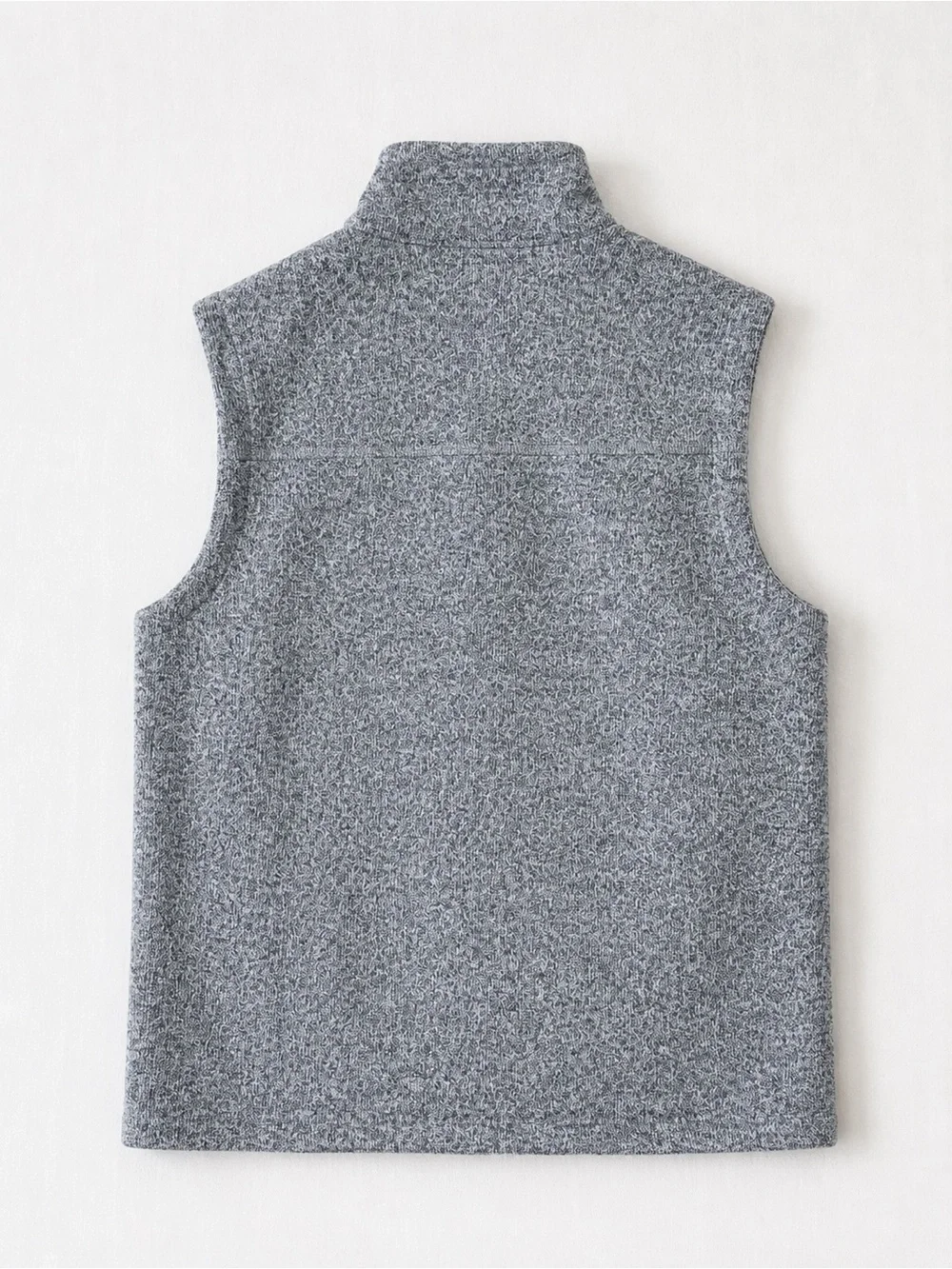 The North Face Gray Sweater Fleece Full Zip Vest Men’s Small S Heathered Gray